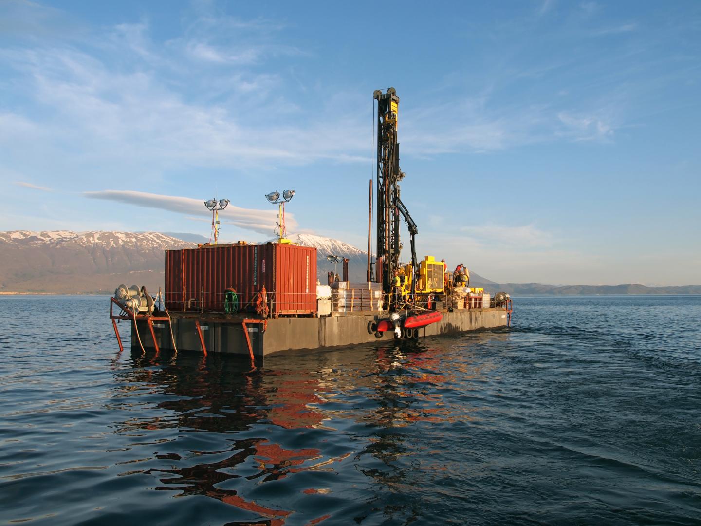 Drilling Platform in Lake Ohrid