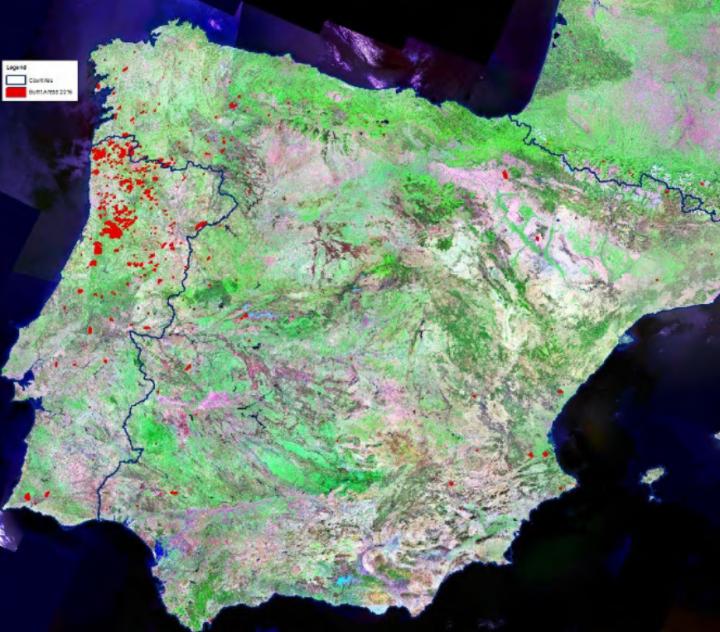 Fire Damage Spain and Portugal