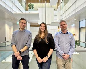 ISTA Assistant Professor Florian Schur, co-first authors Julia Datler and Jesse Hansen.