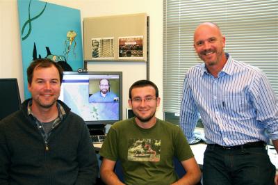 Todd Bryan, Evan Paul (on Skype), Chad Burt, and Will McClintock, SeaSketch