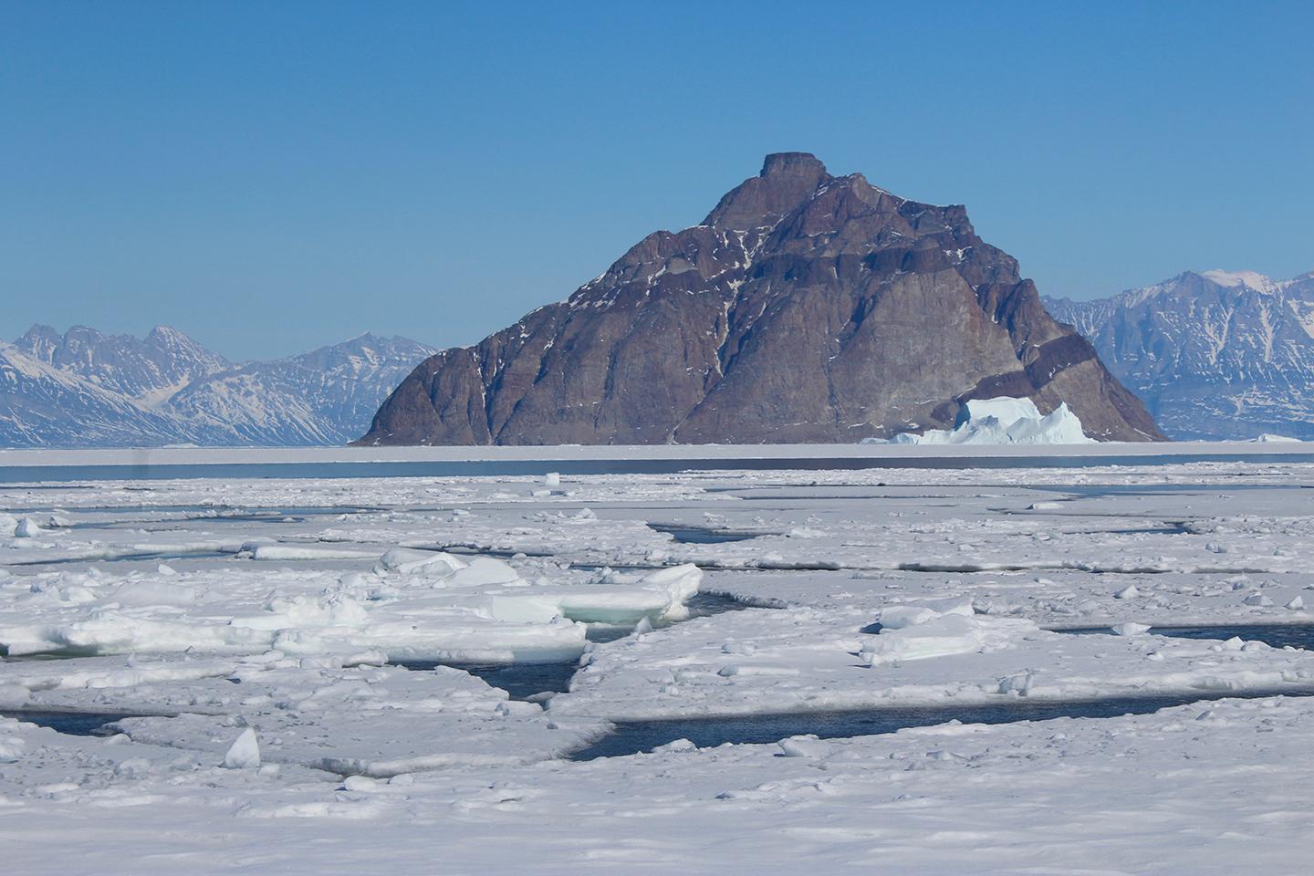 Shorefast sea ice