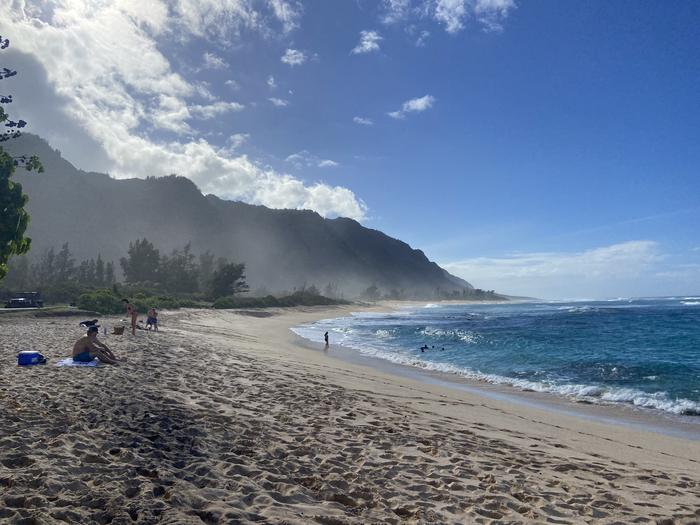 Sea salt aerosols along the Hawaiian shoreline