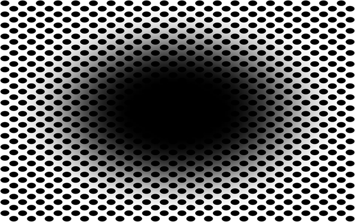 Expanding hole illusion