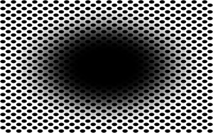 Expanding hole illusion