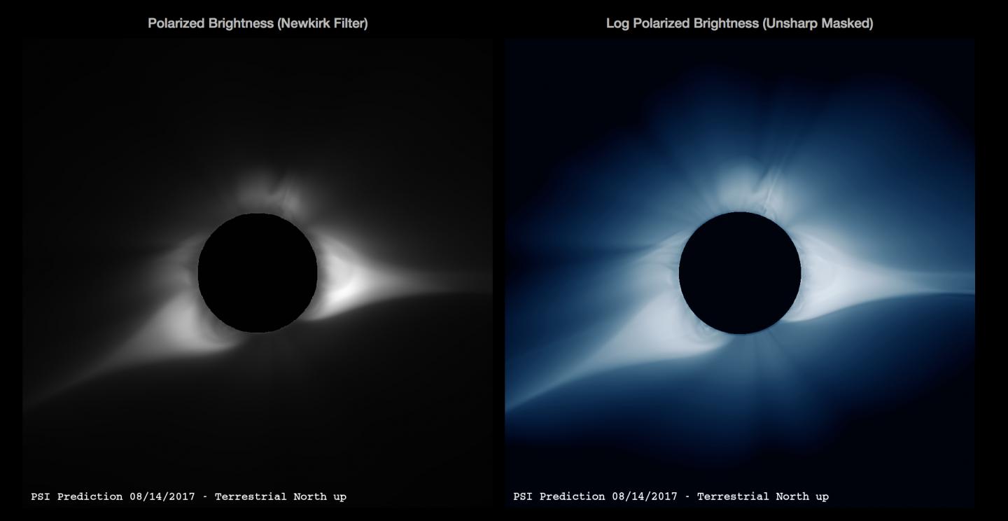 Coronal Prediction for the August 21, 2017 Total Solar Eclipse