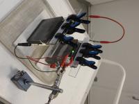 A prototype of the battery developed by the researchers