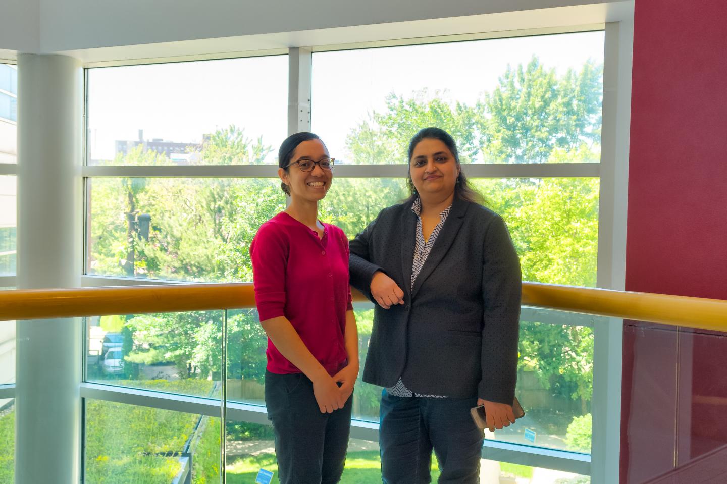 Yorleny Vicioso (L) & Reshmi Parameswaran, PhD (R)