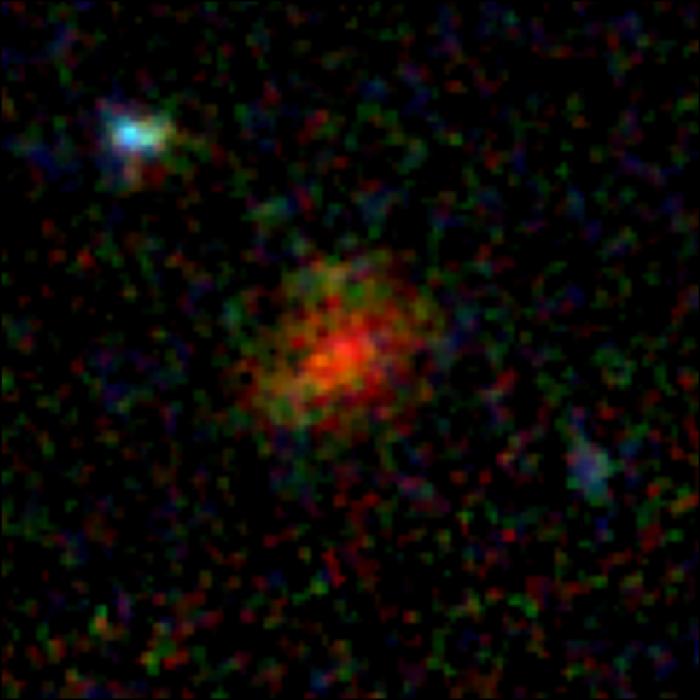 Ghostlike Dusty Galaxy Reappears in James Webb Space Telescope Image