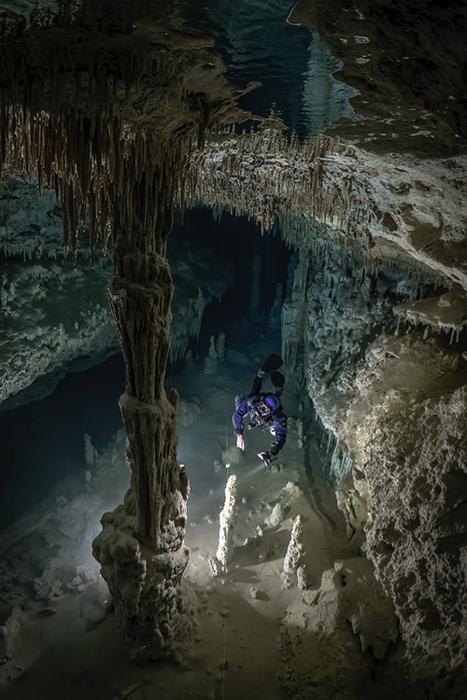 Cave diving