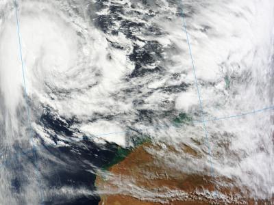 NASA Visible Image of Cyclone Lua