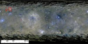 Sites of Organic Material on Ceres