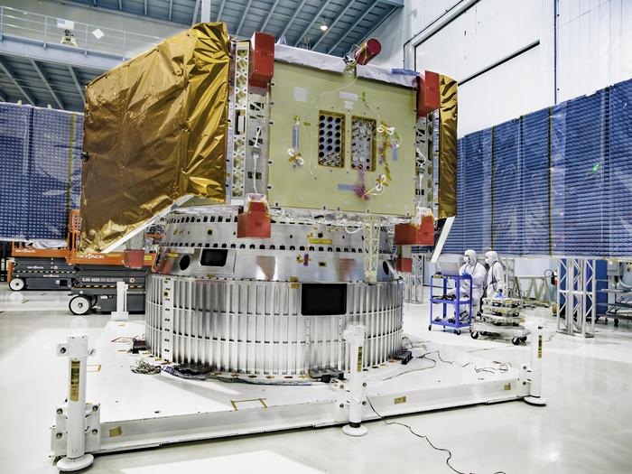 Roman Spacecraft in Goddard Clean Room