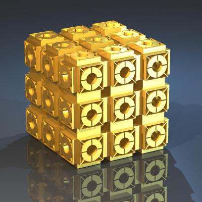 3-D Metamaterial Model