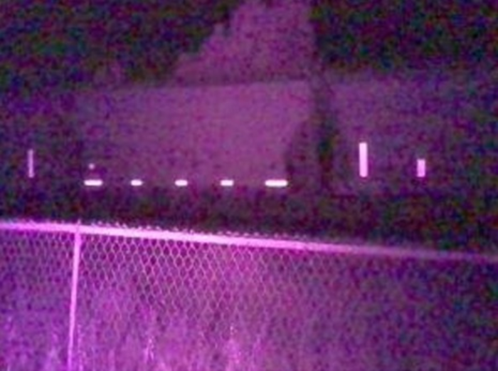 Coal train at night, infrared light
