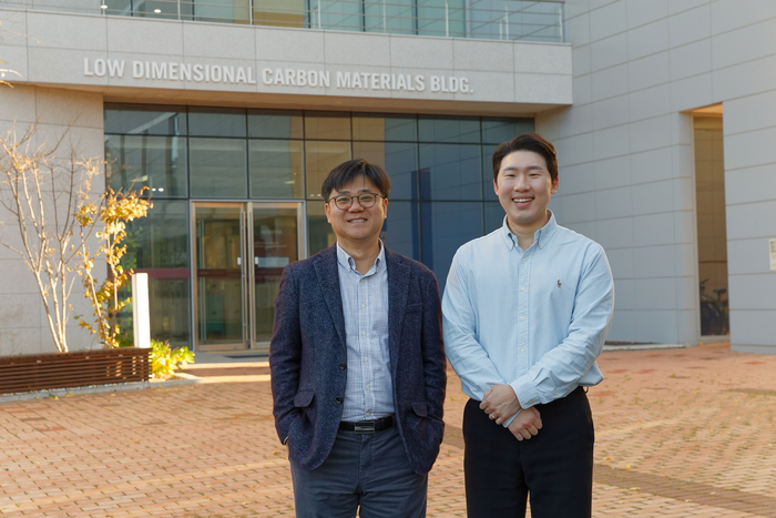 Dr. Kyung Yeol Ma (right) and his advisor Professor Hyeon Suk Shin (left)