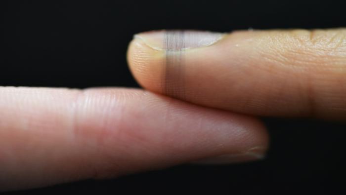 Imperceptible sensors made from ‘electronic spider silk’ can be printed directly on human skin