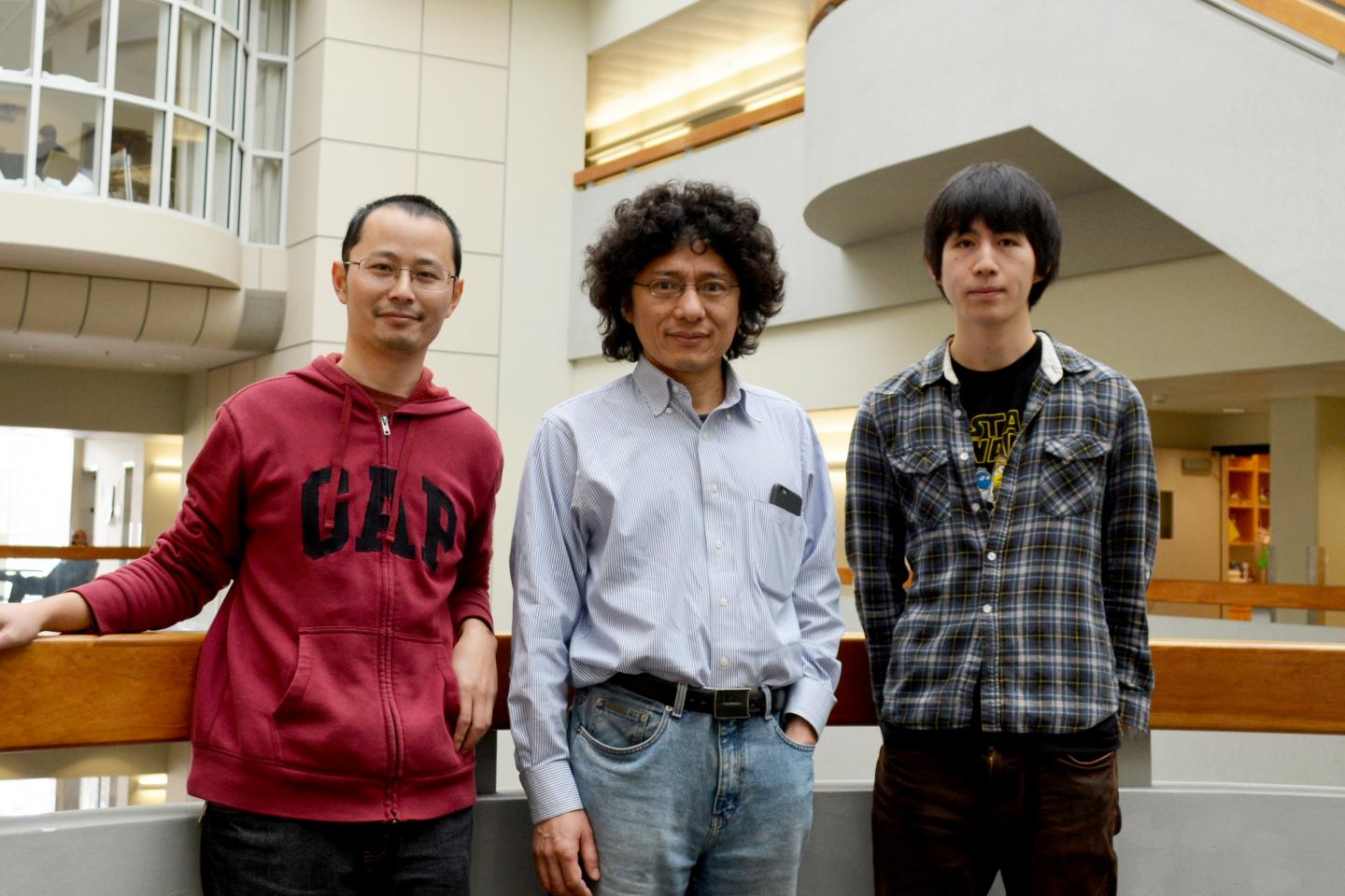 Research Associate Zhipeng Zhang, Professor Jin-Quan Yu and Graduate Student Keita Tanaka