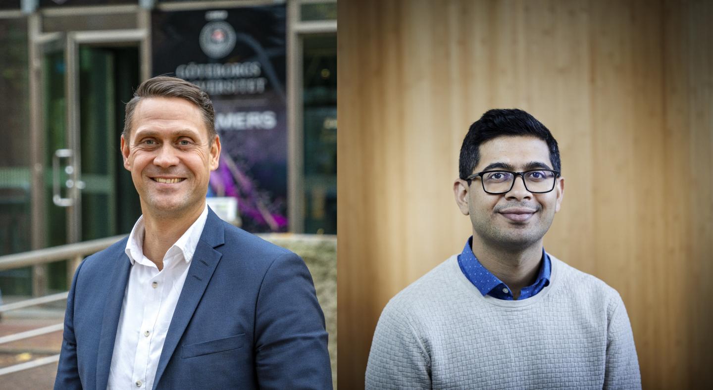 Martin Andersson, left, and Anand Kumar Rajasekharan