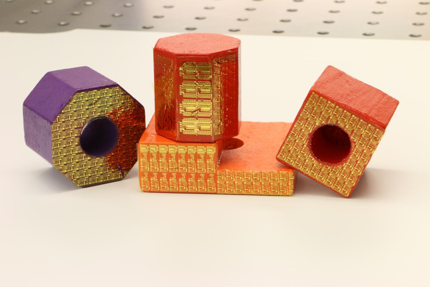 Electronic Stickers on Toy Blocks