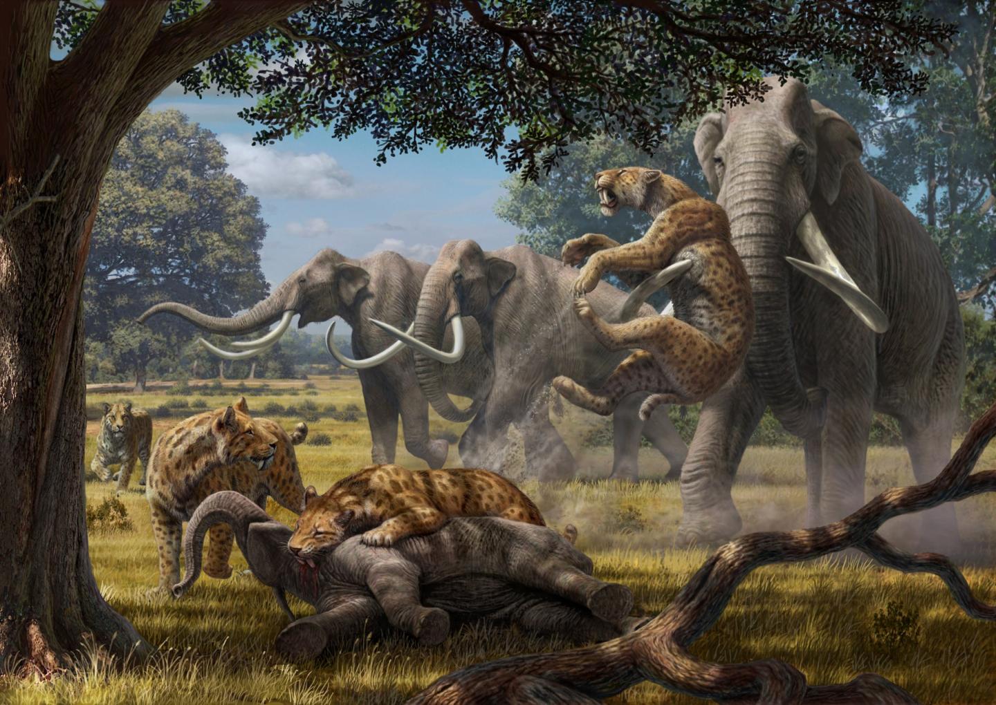 Pleistocene Mammoth Attack