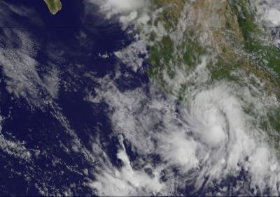 GOES-11 Image of Tropical Depression 8E
