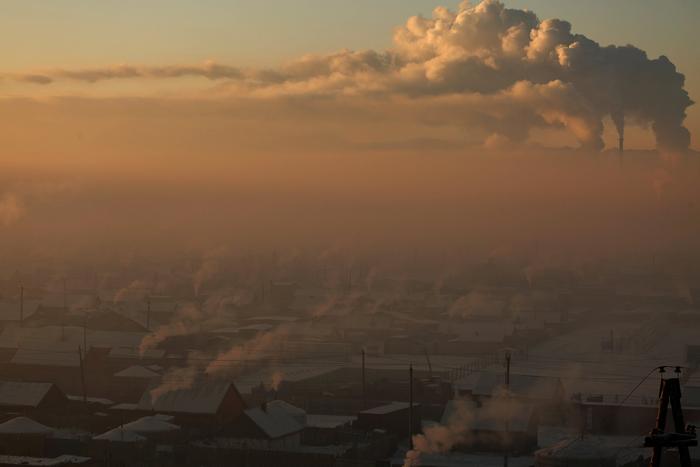 Figure 1. A typical winter scene in Ulaanbaatar