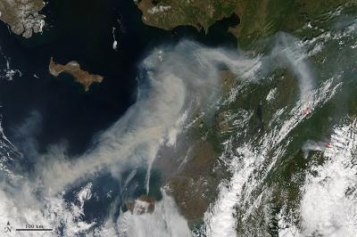 Wildfire Smoke Over Alaska