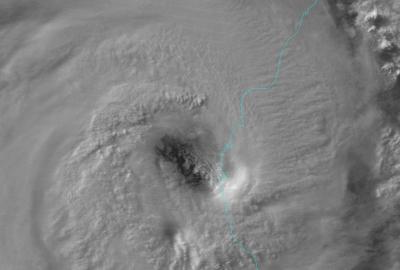 NASA-NOAA Night-Time Image  of Cyclone Haruna