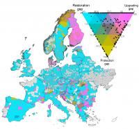 Map: gaps in the conservation of European old-growth forests