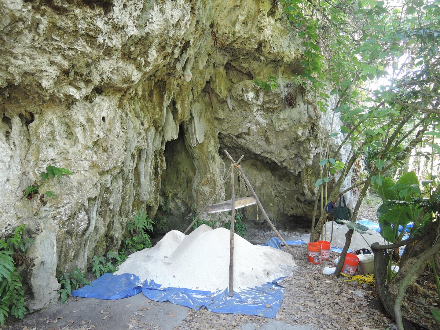 Ritidian Beach Cave site