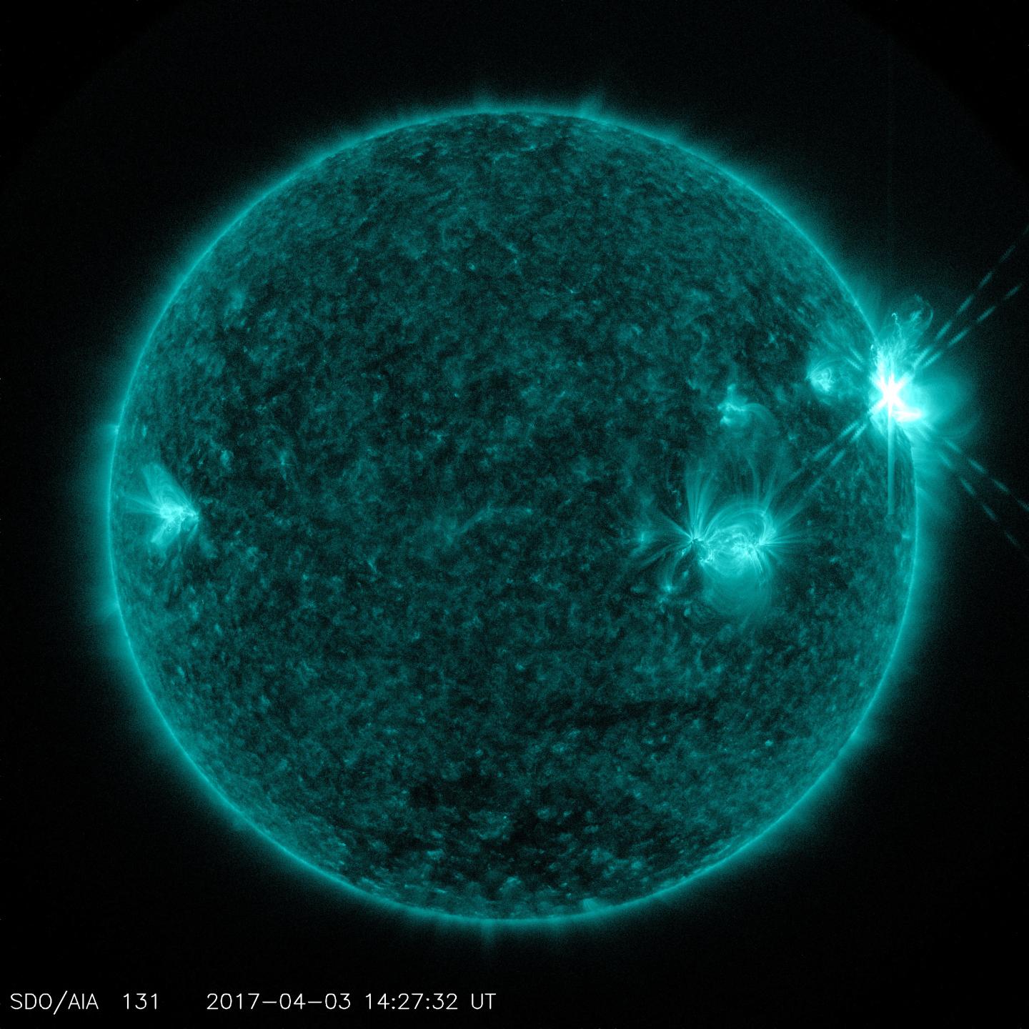SDO Image of Solar Flare, April 3, 2017