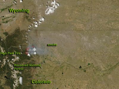 NASA View of Colorado's High Park Fire on Ju | EurekAlert!