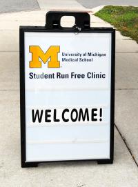 Student-Run Free Clinic Sign