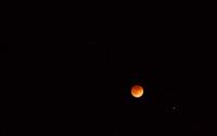 Lunar Eclipse and Stars in the Sky