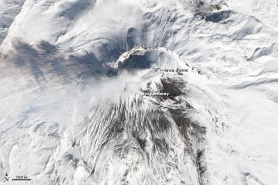 NASA Sees Bezymianny Volcano Emit a Plume of | EurekAlert!