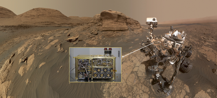 NASA Curiosity rover with SAM