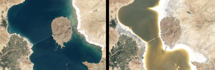 Lake Urmia in 1998/2011