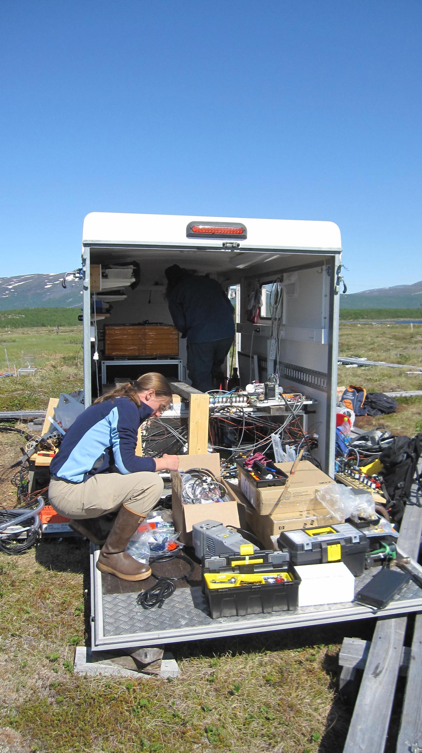 Installing Field Equipment at the Study Site
