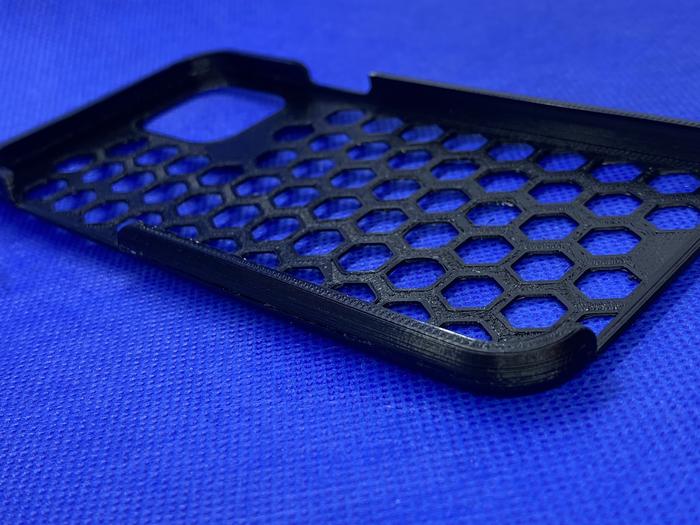 An iPhone case printed with the sustainable polyamide material