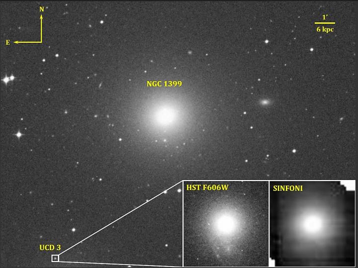 Fig.1 NGC 1399 and UCD3