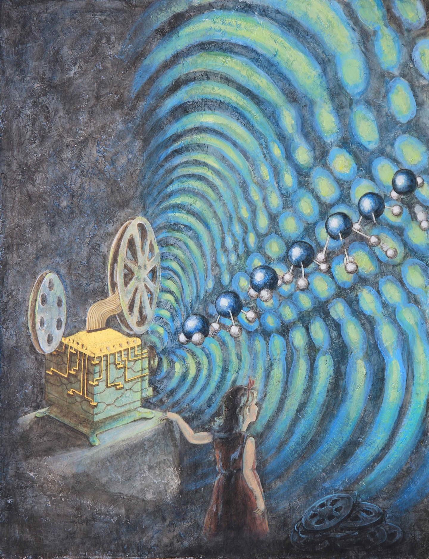 An Artist's Impression of the Photonic Quantum Simulations