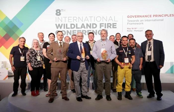 Award Winners from the 2023 International Association of Wildland Fire Conference in Porto, Portugal