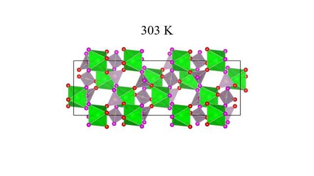 Atomic rearrangement that looks shrinking when warmed