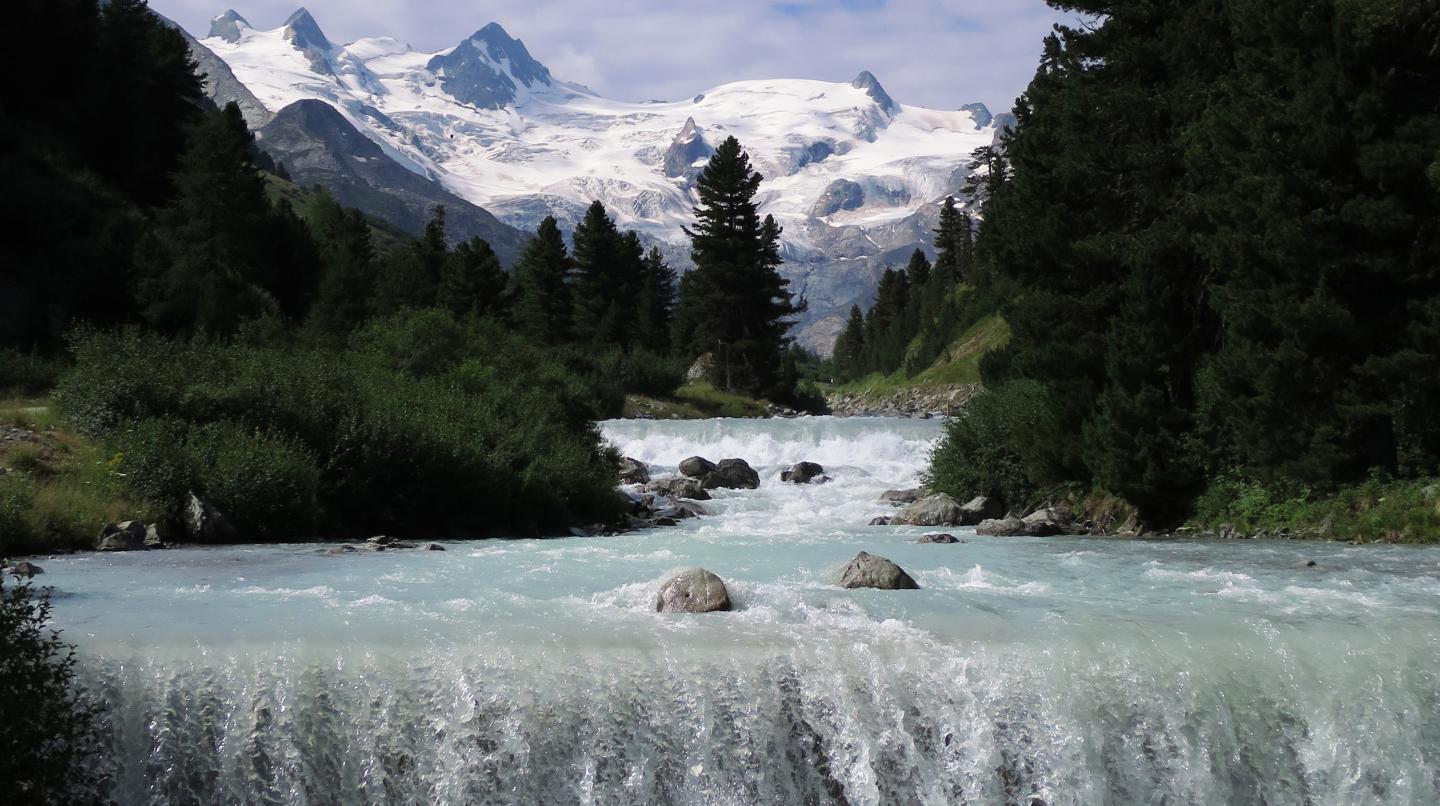 Rosegbach River in Switzerland