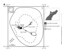 Figure 1 Map of Sunset Crater