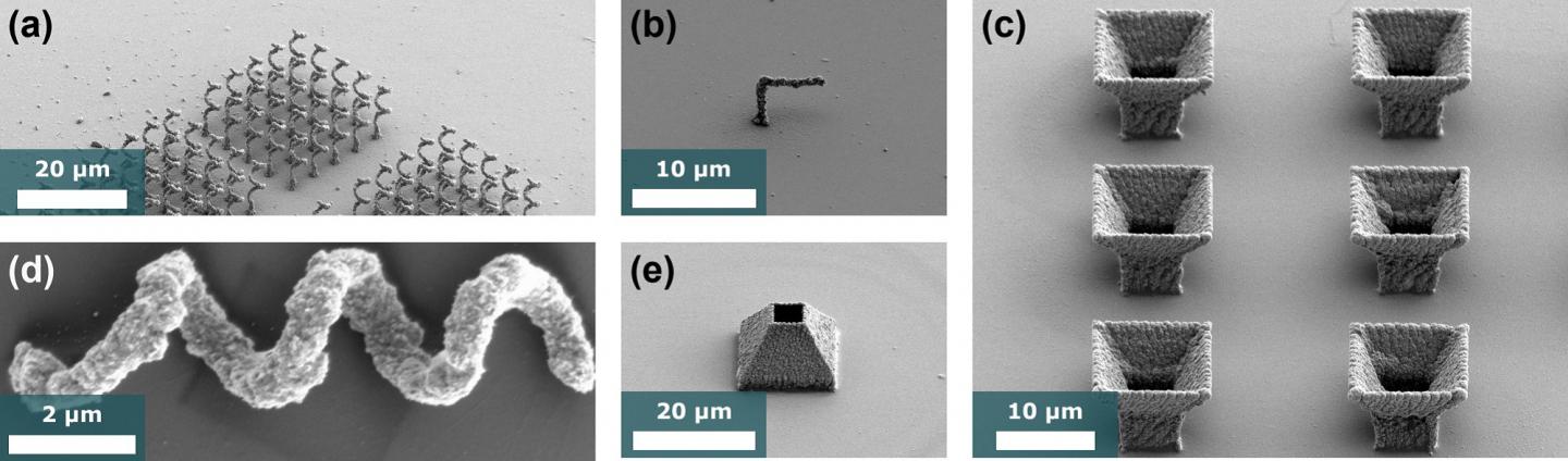 Silver microstructures with almost arbitrary geometries are possible