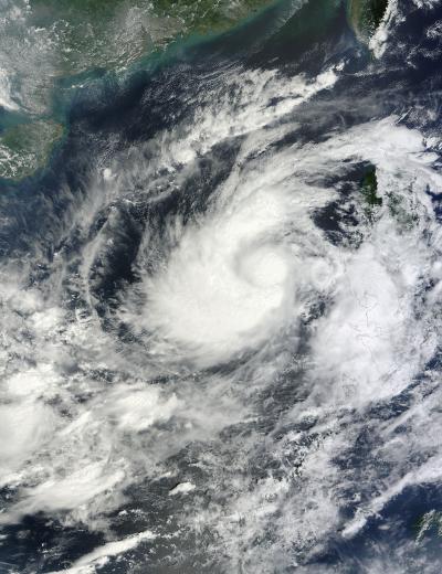 NASA's Terra Satellite Passed Over Tropical Storm Gaemi
