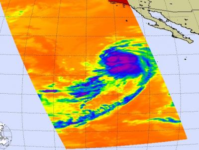 NASA Infrared Image Sees Strong T-storms in Ignacio