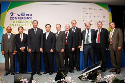 Singapore's Education Minister Dr. Ng Eng Hen at the 2nd World Conference on Research Integrity