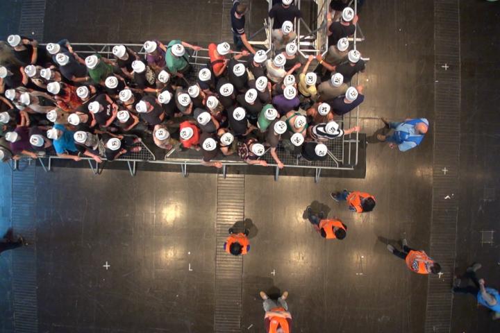 Visitors are Calmly Waiting